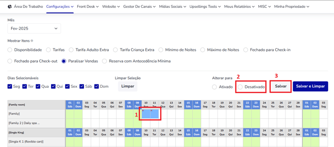 How to block the room availability3